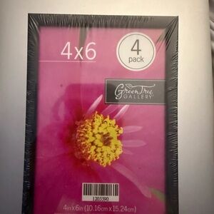 Black Photo 4x6 Frame Set (4 pack)